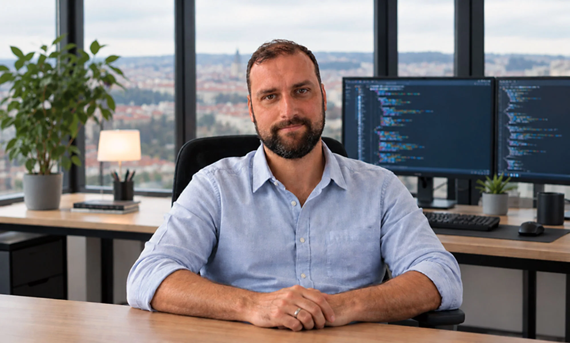 Ondřej Hájek — vývojář a IT konzultant u pracovního stolu
